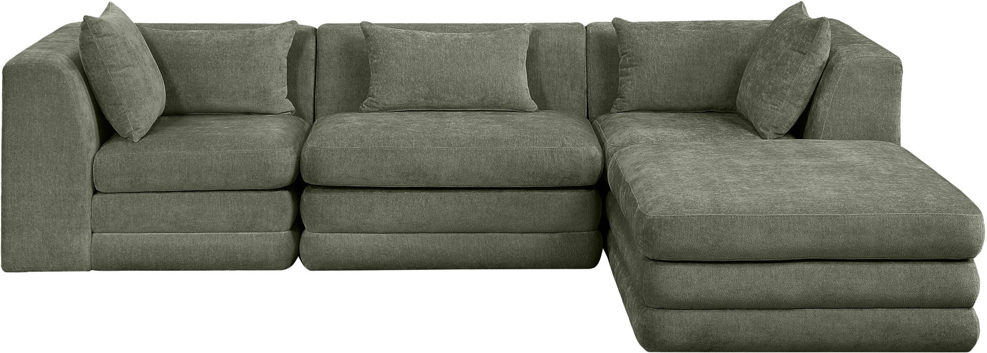 Stellar - 4 Piece Upholstered Modular Sectional - Simple Home Plus