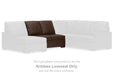 McDowlan - Armless Loveseat - Coffee - Simple Home Plus