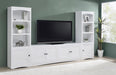 Laughlin - 3-piece Entertainment Center TV Stand - White - Simple Home Plus