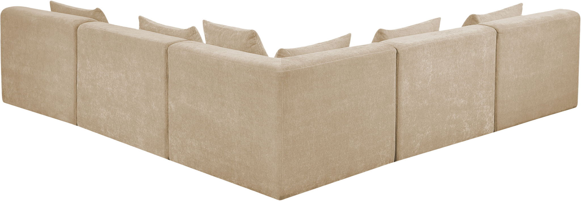 Stellar - 5 Piece Upholstered Modular Sectional - Simple Home Plus