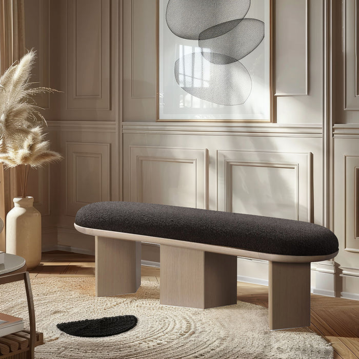 Wilshire - Bench With Natural Base - Simple Home Plus