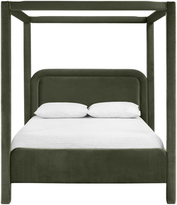 Salina - Velvet Upholstered Bed - Simple Home Plus
