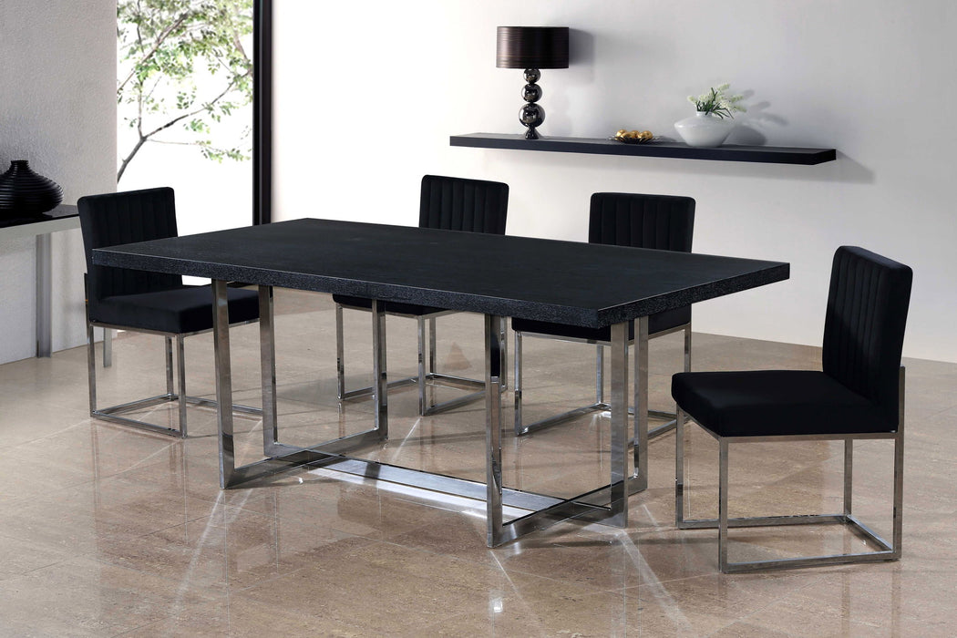 Giselle - Dining Chair with Chrome Base (Set of 2) - Simple Home Plus