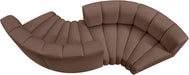Arc - Faux Leather 4 Piece Curved Modular Sofa - Simple Home Plus