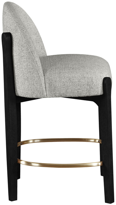 Torino - Counter Stool With Brushed Black Base - Simple Home Plus