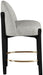 Torino - Counter Stool With Brushed Black Base - Simple Home Plus