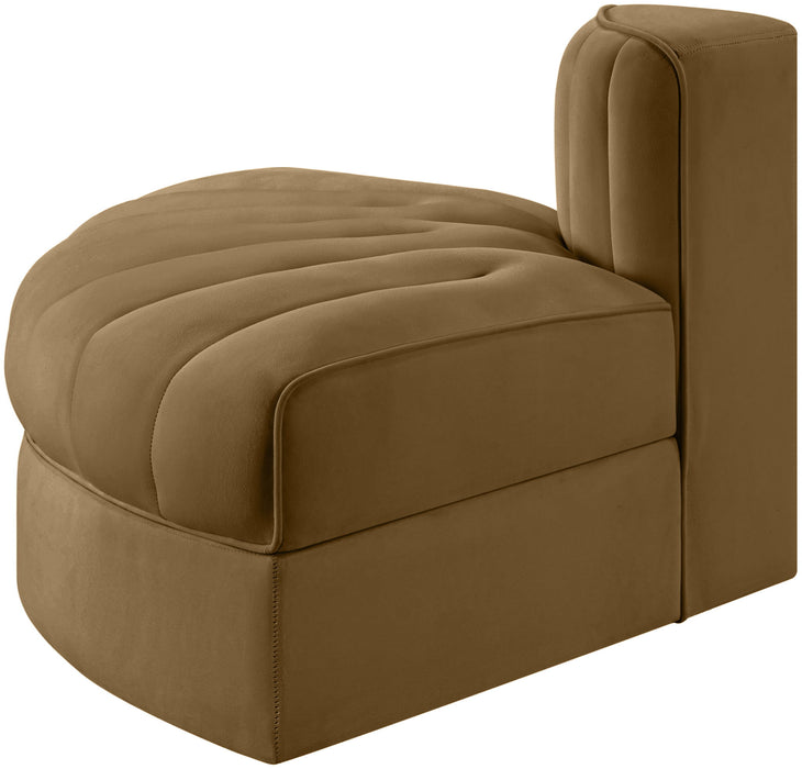 Rummi - Velvet Performance Fabric Upholstered Modular Chair - Simple Home Plus