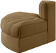 Rummi - Velvet Performance Fabric Upholstered Modular Chair - Simple Home Plus