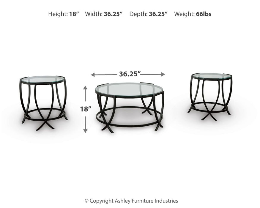 Tarrin - Occasional Table Set (Set of 3) - Black - Simple Home Plus