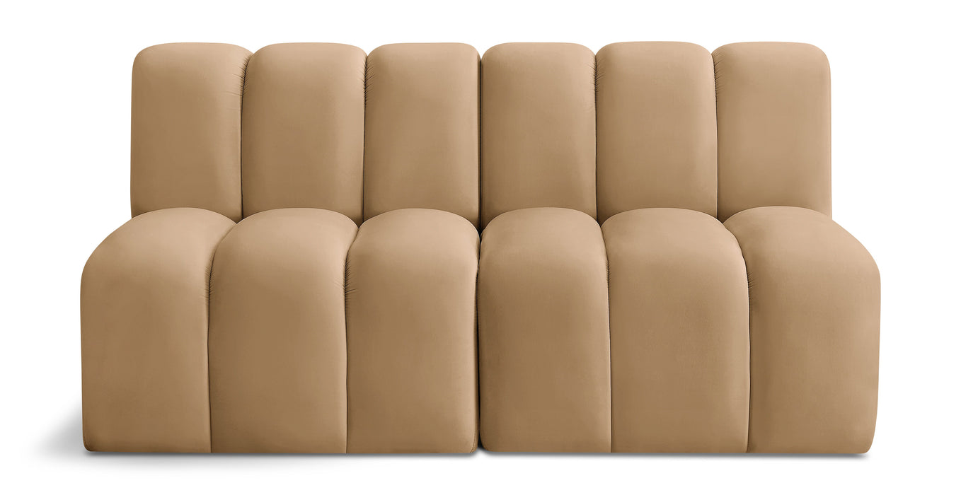 Arc - Velvet 2 Seats Modular Sofa - Simple Home Plus