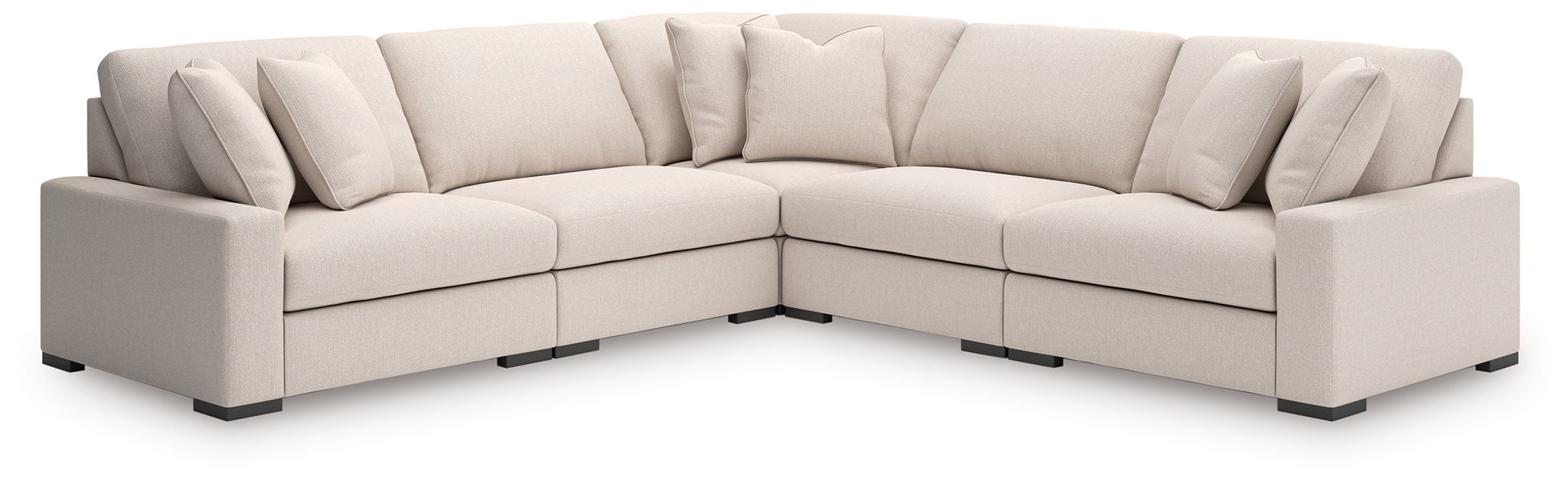 Calden - 5-Piece Sectional - Oyster - Simple Home Plus