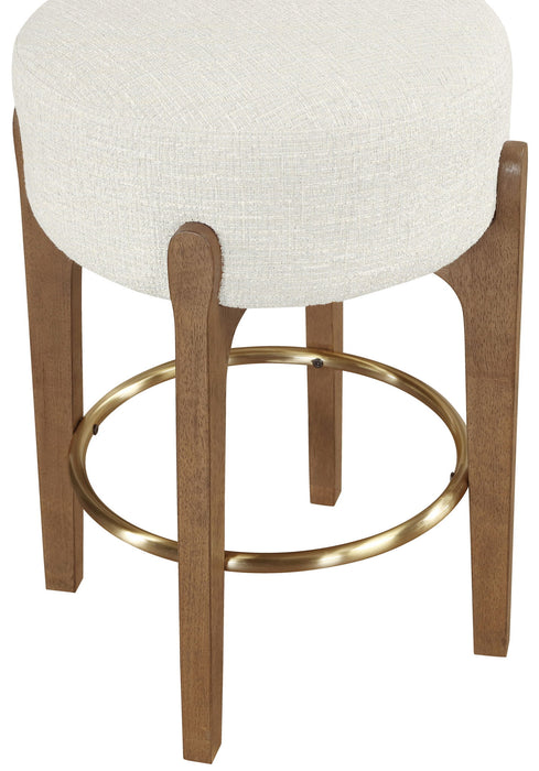 Torino - Backless Counter Stool With Brushed Brown Base (Set of 2) - Simple Home Plus