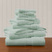 800GSM - 8 Piece Antimicrobial Towel Set - Seafoam - Simple Home Plus