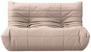Relax - Vegan Leather 54.75" Upholstered Loveseat - Tan - Simple Home Plus