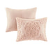 Laetitia - Tufted Medallion Fringe Coverlet Mini Set - Blush - Simple Home Plus