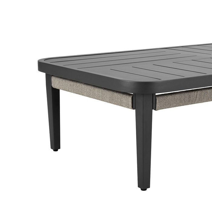 Zella - Rectangular Coffee Table - Charcoal / Light Gray - Simple Home Plus