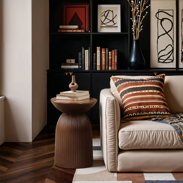Opani - Concrete End Table - Simple Home Plus