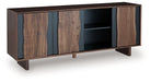 Welby - Brown / Charcoal - Accent Cabinet - Simple Home Plus
