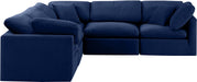 Indulge - Velvet 5 Piece Modular Corner Sectional - Simple Home Plus