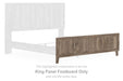 Rusticott - King Panel Footboard - Brown - Simple Home Plus