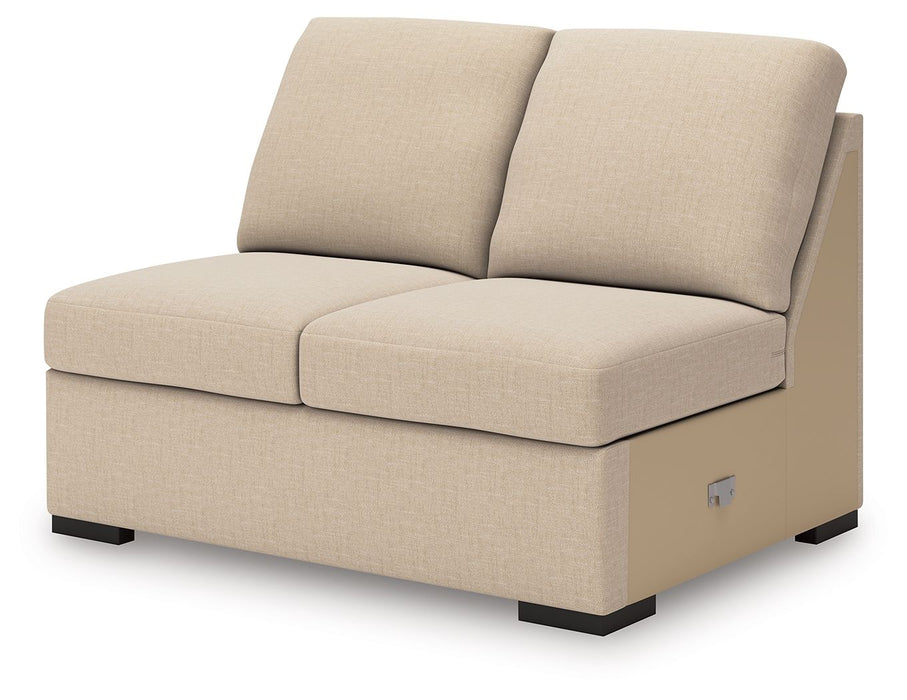 LadyMae - Armless Loveseat - Twill - Simple Home Plus