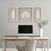 Sabal - Palm Rice Paper Framed Shadow Box (Set of 3) - Off White - Simple Home Plus