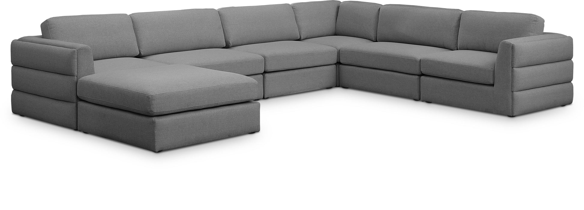 Beckham - 7 Piece Modular Sectional With Chaise - Simple Home Plus