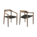 Santo - Indoor / Outdoor Stackable Dining Chair (Set of 2) - Eucalyptus / Charcoal - Simple Home Plus