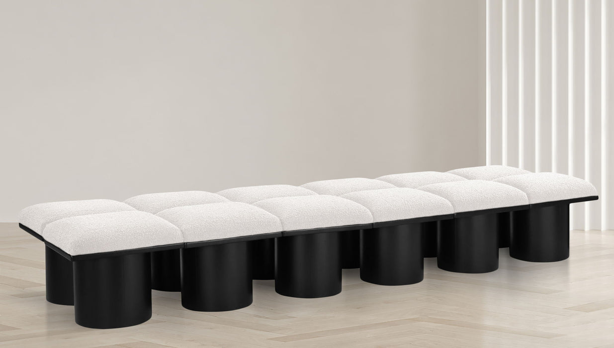 Pavilion - 12 Piece Modular Bench With Black Base - Simple Home Plus