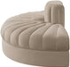 Rummi - Velvet Performance Fabric Upholstered 2 Piece  Rounded Modular Loveseat - Simple Home Plus