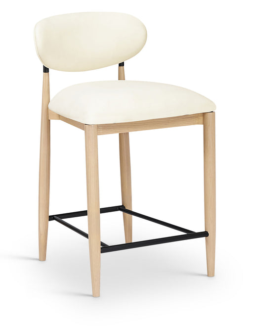 Riccio - Stool - Natural And Black Frame - Simple Home Plus