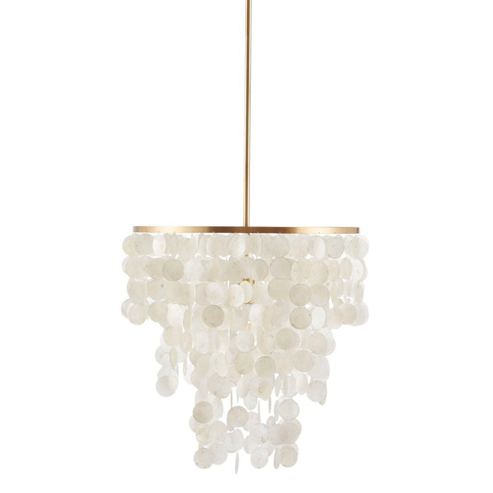 Isla - Capiz Chandelier - White - Simple Home Plus