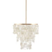 Isla - Capiz Chandelier - White - Simple Home Plus
