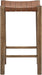 Entwine - Vegan Leather Upholstered Backless Counter Stool - Painted Brown - Simple Home Plus