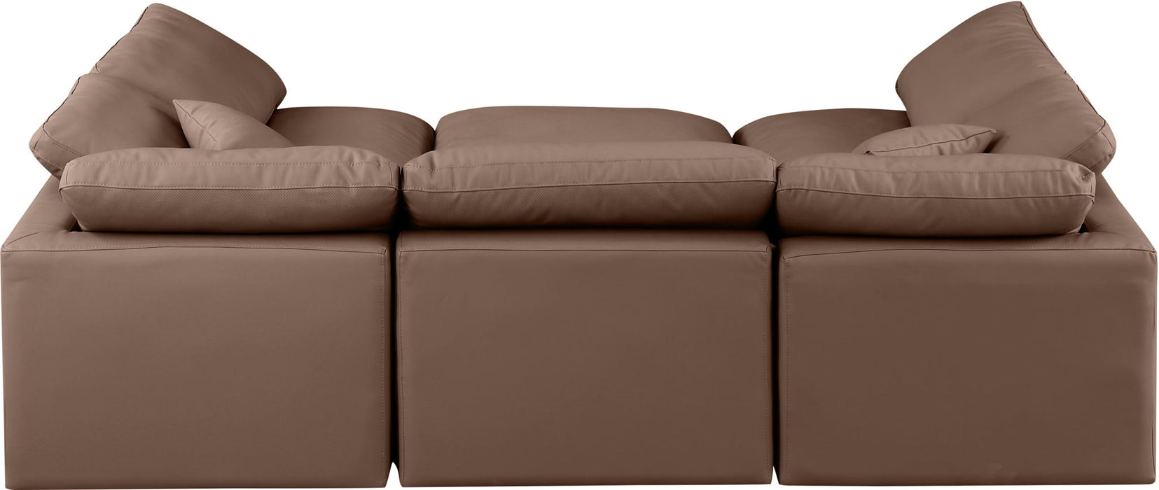 Indulge - Faux Leather 6 Piece Modular Sectional - Simple Home Plus