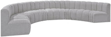 Arc - Boucle Fabric 8 Piece U-Shaped Modular Sofa - Simple Home Plus