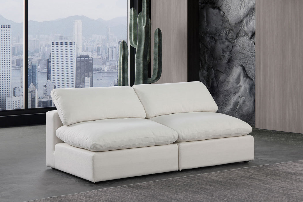 Comfy - Linen Modular Armless Sofa 2 Seats - Simple Home Plus