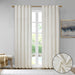 Colt - Room Darkening Metallic Printed Poly Velvet Rod Pocket/Back Tab Window Panel Pair - White/Gold - Simple Home Plus