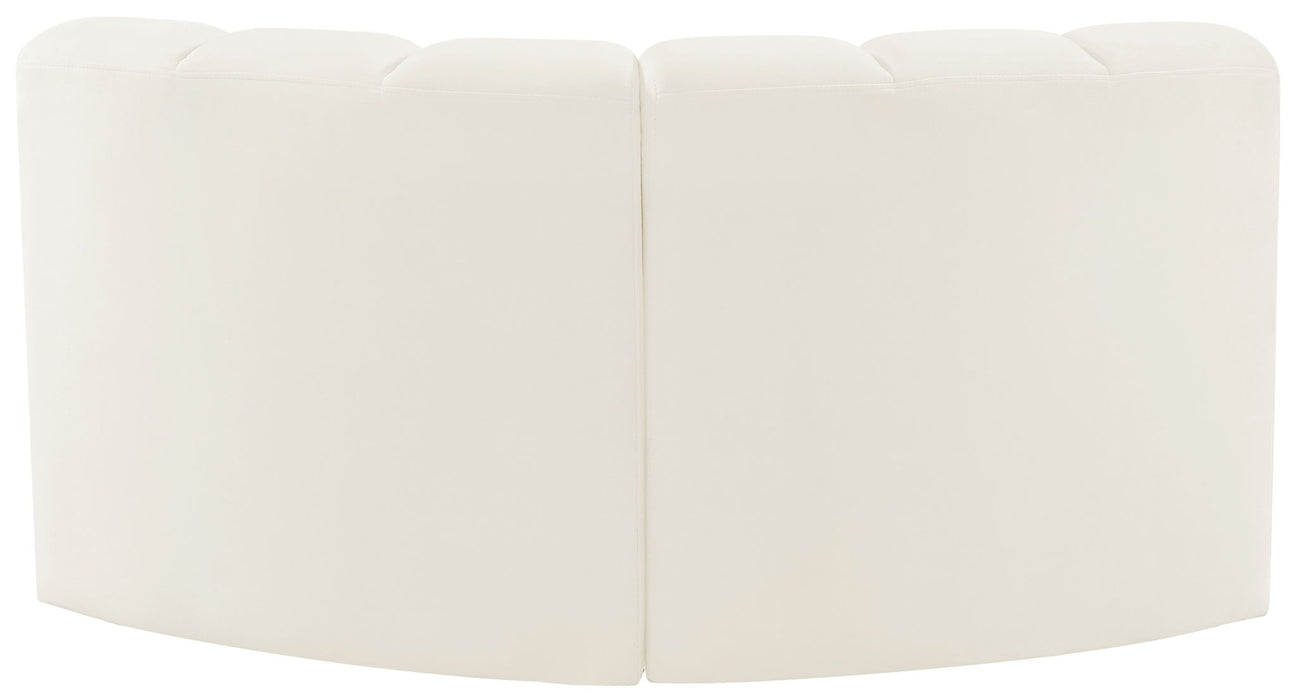 Arc - Velvet 2 Piece Modular Sofa - Simple Home Plus