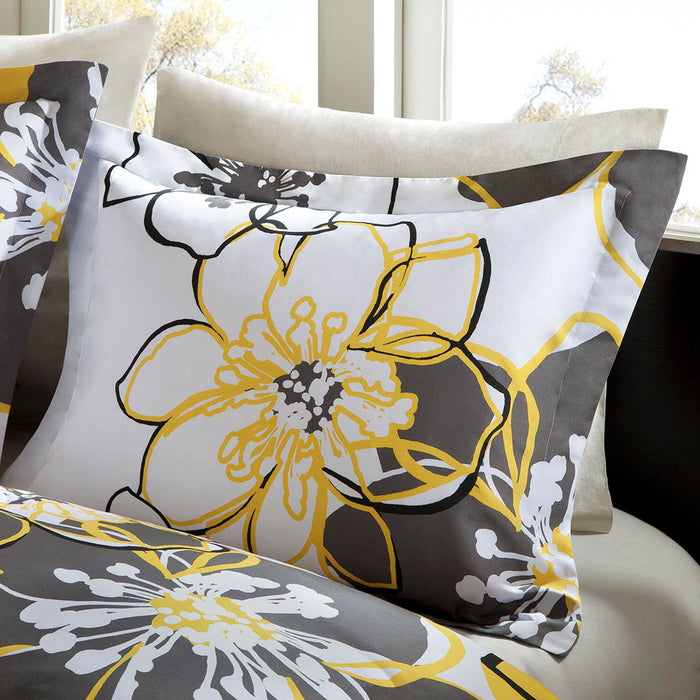 Allison - Twin Long Duvet Cover Set - Yellow