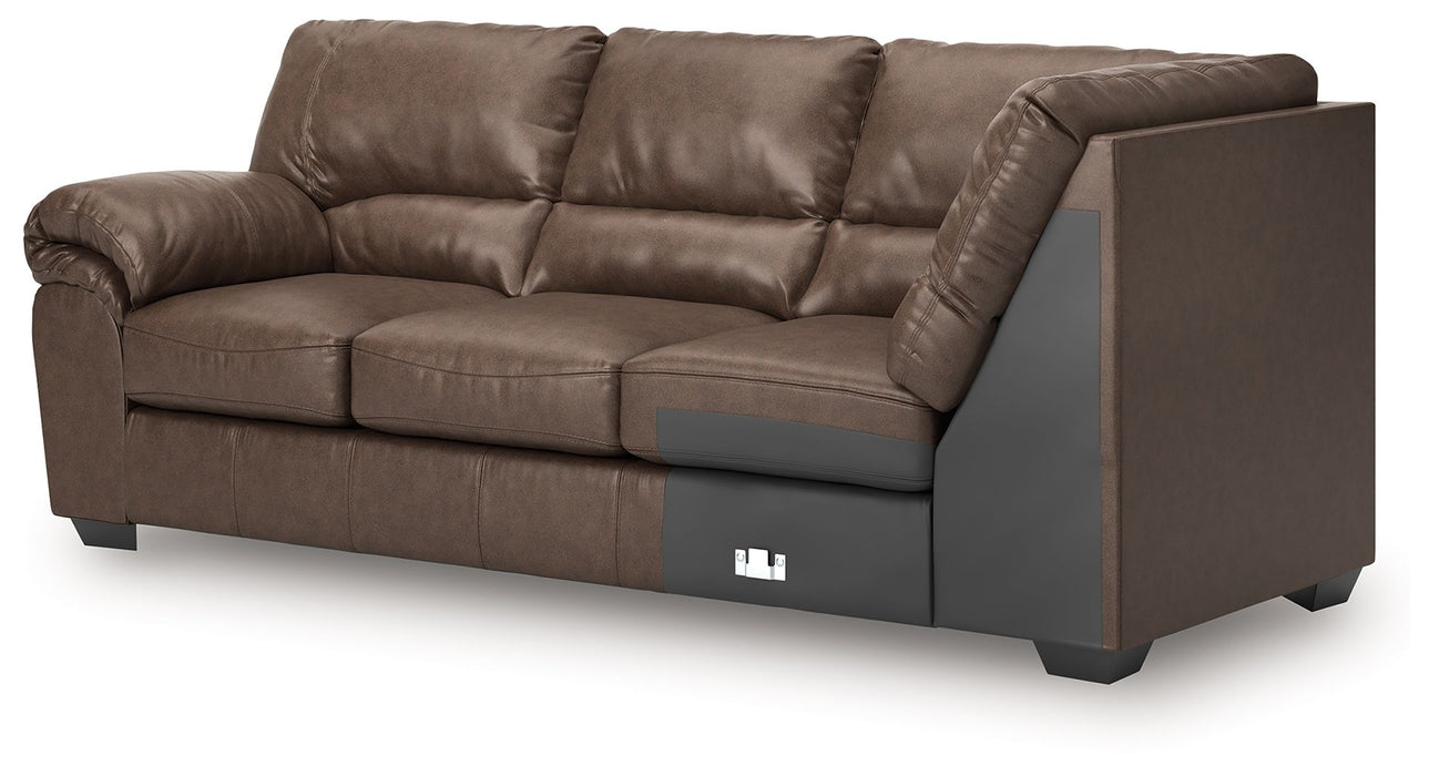 WillowBend - LAF Sofa With Corner Wedge - Umber - Simple Home Plus