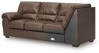 WillowBend - LAF Sofa With Corner Wedge - Umber - Simple Home Plus