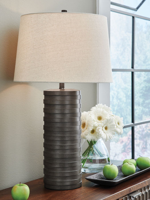 Neilett - Poly Table Lamp (Set of 2) - Antique Brown - Simple Home Plus