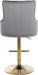 Claude - Adjustable Stool with Gold Base - Simple Home Plus