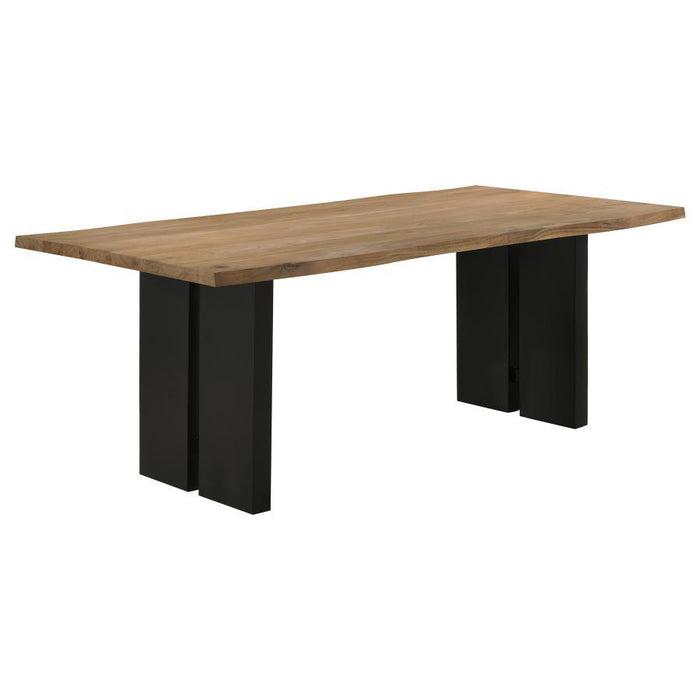 Bradshaw - Live Edge Wood Dining Table - Natural Acacia - Simple Home Plus