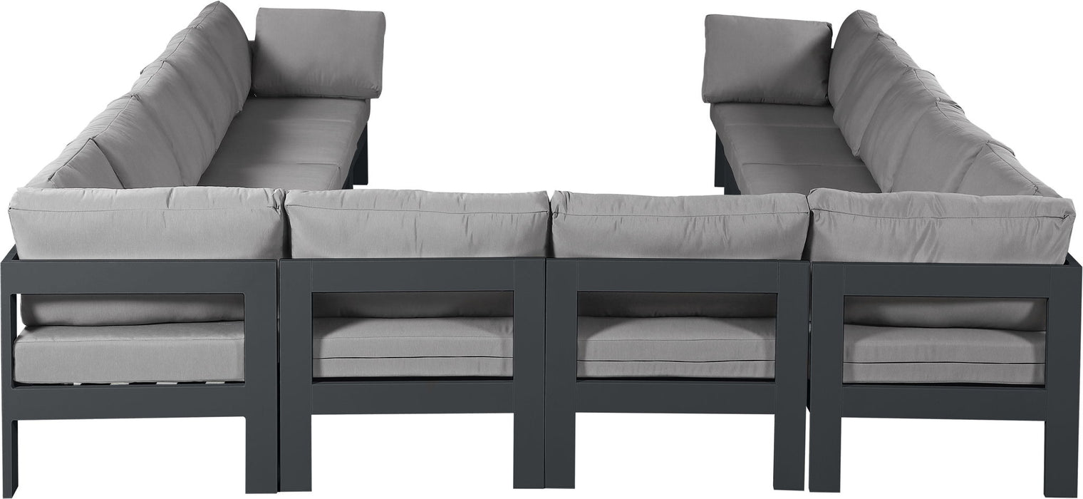 Nizuc - Outdoor Patio 12 Piece Modular Sectional With Gray Frame - Simple Home Plus