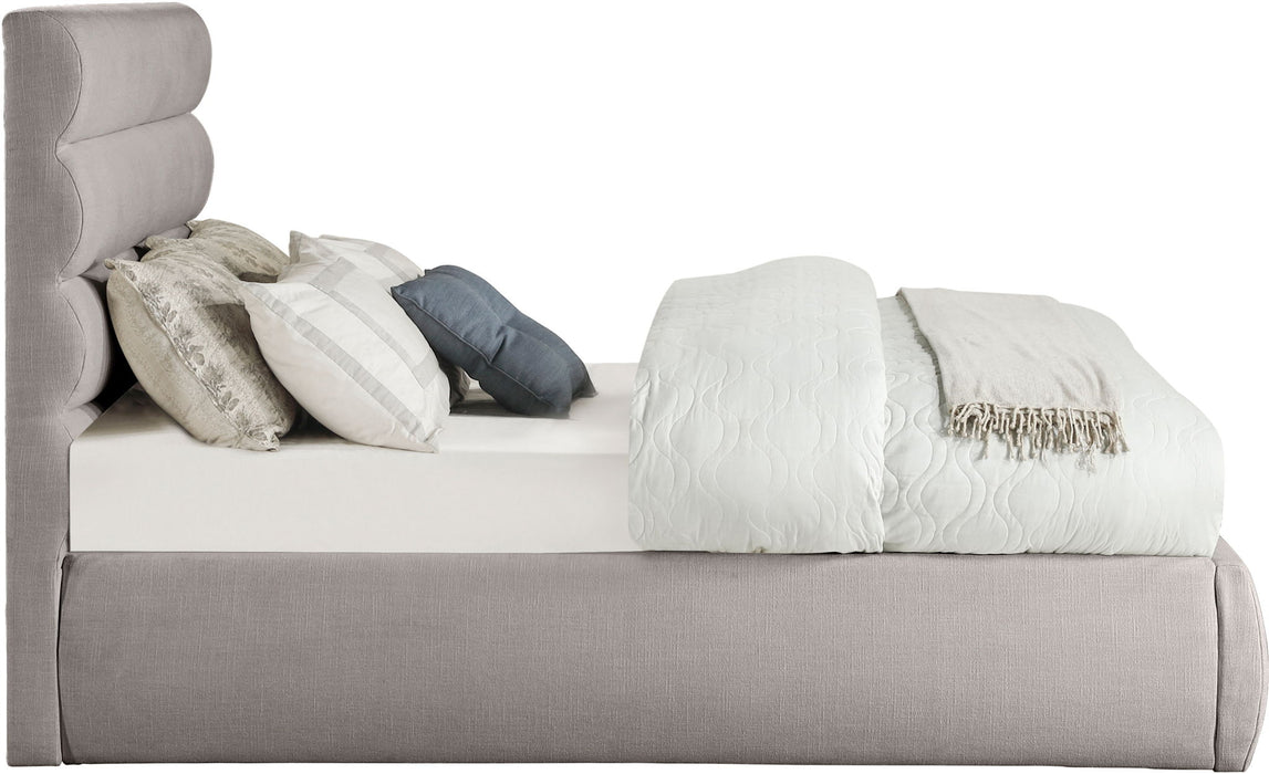Adam - Linen Fabric Bed With 52" Headboard - Simple Home Plus