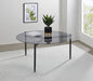 Rosalie - Round Smoked Glass Top Table - Simple Home Plus