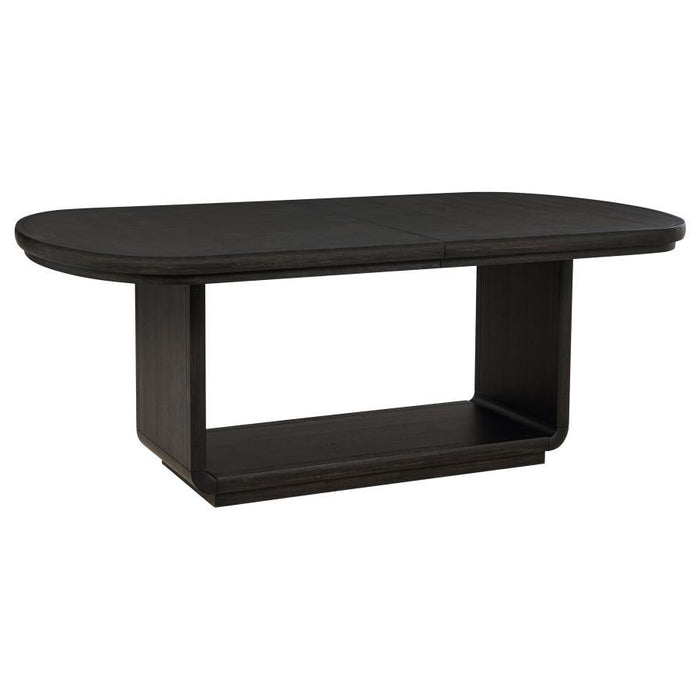 Leandro - 78" Extension Dining Room Table - Burnished Black - Simple Home Plus