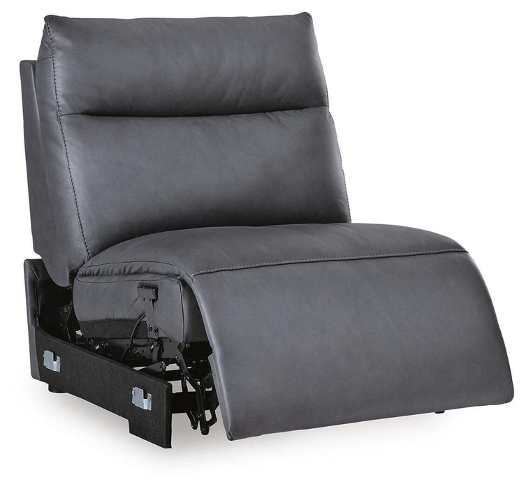 ModZ - Power Armless Recliner With Adjustable Headrest - Blue - Simple Home Plus